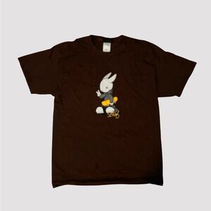 Schaf Brown Graphic T-Shirt with Cartoon Design